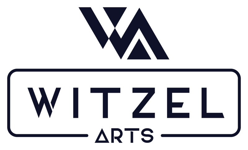 Assinatura completa da Witzel Arts em navy